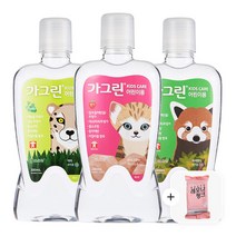 동아제약 어린이 가그린 380ml 딸기1+사과1+청포도1+레모나 핑크 10p