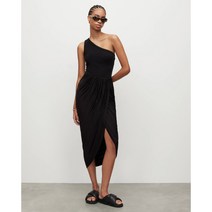 [ALLSAINTS] 올세인츠 아우렐리아 드레이프 비대칭 밑단 스커트