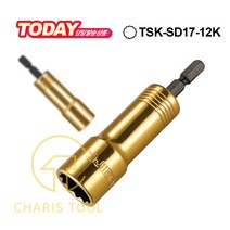 TAJIMA 타지마 SD 소켓 TSK-SD17-12K 17mm 12각 롱비트소켓 일반형 레귤러 타입 복스 임팩용 임팩트 드라이버 전동 악세사리 카리스툴