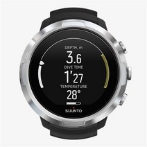 SUUNTO D5 USB 케이블 포함 다이빙 컴퓨터 시계 방수 수중 레크리에이션 다이버용, 02 Black-Silver