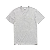 라코스테 남성 헨리넥 저지 반팔티셔츠 TH0884 Silver