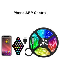 5050 RGB IR 블루투스 LED 스트립 조명 1m-30m RGBW 스트립 TV 백라이트 룸 장식 테이프 다이오드 유연한 리본 WS2812, Remote and APP, WS2812 RGBIC_25 M