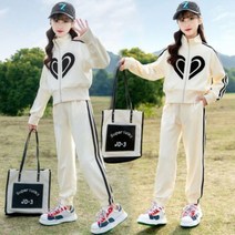 주니어 블랙하트 집업 상하세트 주니어복 주니어상하복 초등학생옷 여자주니어복 여아옷 여아의류 여아데일리룩