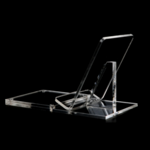 바이아트몰 자석교체식 미니 광고판 거치대 휴대폰매장 광고용 휴대폰 진열 스탠드, 1개