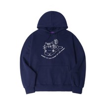 남자 여자 긴팔 후드티 티셔츠 뉴해빗 N/H LOVE CAT 후드 (DNHNH-006)