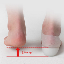 티안나는 양말속 3.5cm 키높이 뒤꿈치 깔창 실리콘 쿠션보호 로퍼 반깔창 통풍 키업밴드