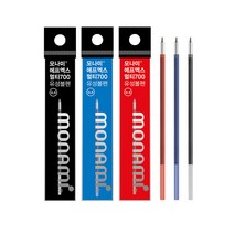 모나미 플립3 리필심 0.7mm 파랑, 5개