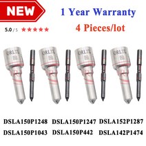 4PCS DSLA150P1248 DSLA150P1247 DSLA152P1287 DSLA150P1043 DSLA150P442 DSLA142P1474 BOSCH 인젝터 예비 부품 노즐