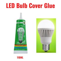Zhanlida LED 전구 커버 플라스틱 금속 접착제 PP PE ABS PVC 정밀 어플리케이터 팁 포함 110ml, 01 LED Glue 110ML 1PC, 1.LED Glue 110ML 1PC