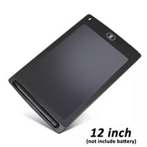 LED 라이트 드로잉 패드 그림연습 크리에이티브 쓰기 그리기 태블릿 8.5 /12 인치 메모장 디지털 LCD 그래픽 보드 필기 게시판 어린이 교육 완구, [06] 12 inch black