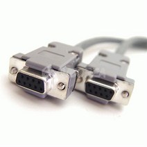 수작업 RS232 9핀 암-암 2M 다이렉트 시리얼케이블
