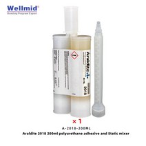 견고한 Araldite2018 가볍게 변성 액체 폴리우레탄 PU 2 접착제 우수한 UV 안정성 본딩 열가소성 고무, 01 1Pc200ml2018andMixer