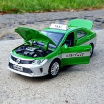 1:32 아우디 폭스바겐 택시 다이캐스트 장난감 자동차 모형 피규어, 캠리 렌탈 그린