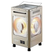 전기히터 5면 현장 겨울철 난로 샵장 화장실 동파, 레드(M)