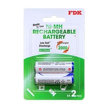 일본 FDK 충전지 2000mAh 2입 저방전 충전지, 단품