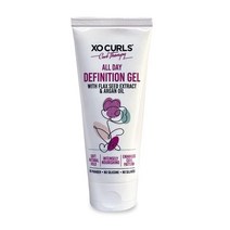 XO Curls 아마씨 아르간 오일이 함유된 올 데이 데피니션 젤 여성 남성에게 곱슬거림 없는 부드러운 천연 컬을 제공하는 곱슬머리 테라피 제품군138206