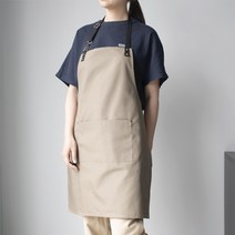 (무료 자수각인) 블랙스트랩 방수 앞치마 바리스타 공방 + 내일출고 사은품, 카키그레이