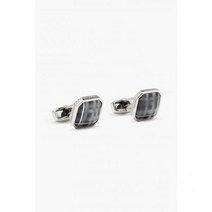 TATEOSSIAN 타테오시안 Rhodium-plated stone cufflinks117547