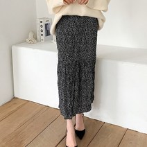 [드레스날다] 예쁜게죄야 플로럴 주름 롱 스커트(sk304)