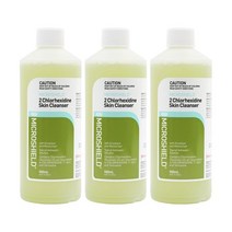 MICROSHIELD 2 Chlorhexdine Skin Cleanser 마이크로실드 호주 클로르헥시딘 스킨 클렌저 500ml 3팩, 3개