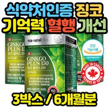 캐나다산 은행잎 징코 플러스 은행엽 PS 50대 엄마 어린이 청소년 노인 엄마 아빠 수험생 공시생 고시생 PS