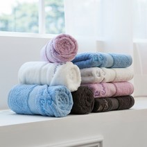 피에르가르뎅 고급 호텔 세면타월 180g 40수 코마사, 진밤, 분홍, 흰색, 파랑, 4개