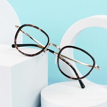 먼데이룰즈 국산 클래식한 호피무늬 뿔테 블루라이트 차단 남녀공용 안경 (MRP27)