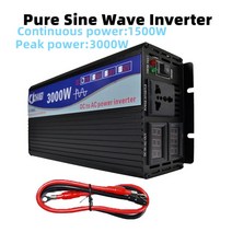 인버터 컨버터 순수 사인파 가정용 자동차 전력 변환기 태양 에너지 DC 12V 24V 48V 60V 에서 AC 110V 220V 50HZ 60HZ 2000W 3000W 4000W, 3000W+24V+Universal 220v 50hz