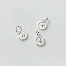 [DP3-081] 실버 부자재 은 펜던트 클로버 원판 팔찌 목걸이 만들기 DIY silver 925