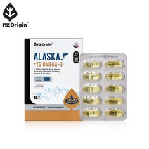 엔젯오리진 알래스카 알티지 오메가-3 60캡슐(60일분), 72.9g(1,216mg x 60정), 1개, 2개