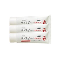 예쁜얼굴 썬크림 끈적임 없는 촉촉한 발림성 3개, 25g