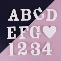 이니셜 알파벳 숫자 소문자 대문자 DIY 폼보드 소품