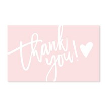 생일축하카드 팝업카드 메세지 세트100장 세트Thank You Cards 비즈니스 용품 주, 20 Q20