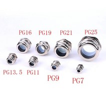 케이블글랜드 1pcs 황동 금속 케이블 글랜드 ip68 pg7 pg9 pg11 pg13.5 pg21 pg25 pg29 방수 커넥터 케이블 글랜드 스트레이트 스루