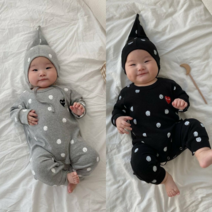 [스타일베베] 크렉슈트 보넷세트 남아 여아 3개월 6개월 12개월 우주복 봄 출산선물