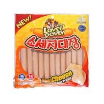 치즈함유 저염저지방 닭소시지11P x10 건강한간식 리트리버 웰시코기 애견