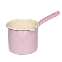 리스 RIESS 에나멜 법랑냄비 저그 밀크팬 1L 파스텔 핑크
