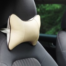 골든카 TKB 차량용 에어셀 목쿠션 뼈다귀목쿠션 통기성 목베게 받침 헤드레스트 4가지 컬러, 베이지