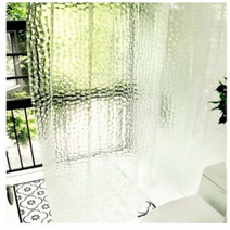 3D 입체 EVA 방수 샤워커튼 180 x 200 cm BR-C661 + 커튼링 12p, 3세트