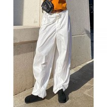 WhiteBlue Weekeep Drawstring Y2k 카고 바지 Streetwear 로우 라이즈 조깅 헐렁한 바지 Capris 여성 바지 캐주얼 스웨트 팬츠 기본 하의 - A