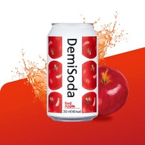 데미소다 레드애플 350ml 24 뚱캔(완박스), 5세트