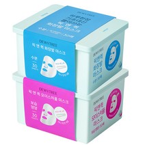 듀이트리 픽앤퀵 화장발 마스크 + 모이스처풀 2개(총60매), 30매, 2개