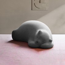 1인 소파 sofa Wuli-슬리핑 베어 북유럽 레이지 소파 동물 좌석 크리에이티브 북극곰 어린이 의자 연예인, 05 Grey knit surface