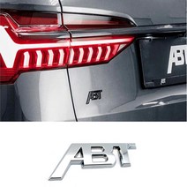 ABT Q8 Q7 S8엠블럼 A6 A7 ABT 레터링 스티커 카킹즈, (01)A