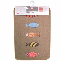 모던 자수 발매트(물고기)