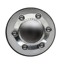 바이크 오토바이 휠 센터 커버 허브 실버 크롬 도금 73 mm 50 1 개, 한개옵션0