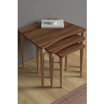 호두나무식탁 원목식탁 DOLBOVI Nero 3'lüzihonsehpa 월넛 커피 테이블 지곤세파, 한개옵션0