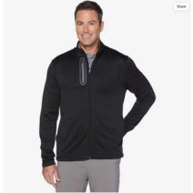 캘러웨이 남성 웨더 시리즈 스트레치 퍼포먼스 풀 짚업 자켓 블랙 LG