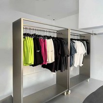 매장용 옷걸이 행거 스탠드 철재 일자 선반 옷가게, 높이170.cmx길이150.cmx너비45.cm