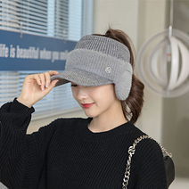 니트 귀도리 모자 귀마개 방한모자 털모자 니트모자 챙모자 캠핑 골프 방풍 겨울여성모자 겨울여자모자